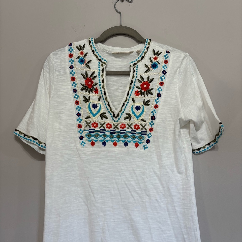 Soft Surroundings
Womens White Maxi Dress Short Sleeve Embroidery T-Shirt
Dress - Picture 2 of 5